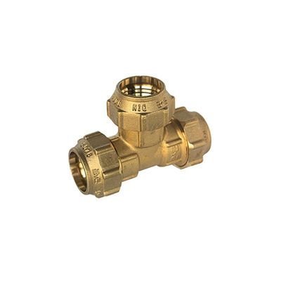 Racor te doble ø 20